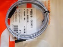 CABLE CREATION一绳车载AUX音频线3.5mm公对母耳机延长线带麦克风立体声手机平板电脑DVD接耳机音响箱加长连接线 黑色弯头+四阶 0.9米 实拍图