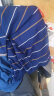 金盾夏季新款含桑蚕丝中年男士冰丝条纹短袖t恤男商务休闲翻领爸爸装 JD-TW蓝色 175/XL建议140-160斤 实拍图