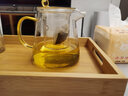 瓷牌茗茶具（cipaiming teaset） 竹制茶盘托盘功夫茶具茶海长方形水果盘茶托茶台 普竹九竹（手拉托盘）中号 实拍图