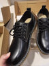 Mr.A低帮马丁靴男款真皮英伦大头牛筋厚底休闲皮鞋潮流复古工装鞋MRA 黑色 单层 44 实拍图
