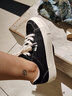 环球黑色帆布鞋女2025年秋冬新款设计感小众港风百搭学生休闲板鞋 黑色 40 实拍图