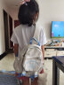 法德陆（fadelu）儿童挎包女童洋气潮款外出可爱休闲轻便胸包春游露营单肩斜挎包女 nana8042白色+特殊挂件 实拍图