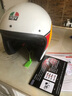 AGV X70头盔摩托车机车复古男女骑行3/4盔四季通用电动车安全帽 MINO 73 WHITE/RED L（适合58-59头围） 实拍图
