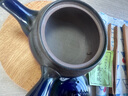 K-UNING日本原装进口茶壶带滤网复古手工泡茶壶大容量急须侧把泡茶壶 樱花黑 280ml 实拍图