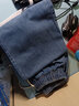 啄木鸟牛仔裤男士装裤子春秋季阔腿直筒青少年男生休闲裤子宽松潮流长裤 深蓝色 L 实拍图