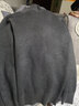 斐特玛秋冬加绒毛衣女加厚一体绒内搭半高领套头打底针织衫保暖上衣 深灰色（加厚一体绒） L 实拍图
