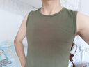续点无袖背心男宽肩砍肩无袖t恤男圆领健身修身运动紧身弹力夏季棉质 黑色 XL 码128-138斤左右修身版型 实拍图