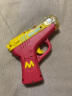 小巧耐摔儿童电动声光音乐玩具男女孩枪3岁小宝宝发光小手枪 红色（电池款） 实拍图