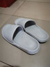 惠夫人拖鞋男室内夏季防滑软底洗澡家用情侣平跟女士家居家浴室凉拖鞋 【简约/轻】浅灰 44-45 （适合43-44码穿） 实拍图