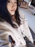 梵希蔓含绵羊毛西装式呢大衣女秋冬高级感双排扣长款过膝毛呢外套 50690 浅咖色 S 实拍图
