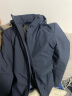 才子（TRIES）男士棉服秋冬新款连帽防风棉衣外套纯色时尚冲锋上衣保暖外出服 深蓝色 XL(175/92A) 晒单实拍图