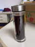 希诺（heenoor）双层玻璃杯大容量保温杯男士车载商务滤网送礼泡茶杯茶水分离杯 345ml【A款商家直发】6702 实拍图
