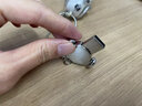 zjrdiy 个性可爱 金属 卡通u盘16g32g64g128g 创意公仔礼品u盘刻字定制学校学生毕业纪念教师节企业优盘 高速3.0 银色+袋子包装 128GB 实拍图
