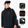 探拓（TECTOP）冲锋衣男25新款内里加绒保暖透气情侣户外登山服 云墨黑【男女同款】 XL 实拍图