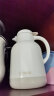 康巴赫保温壶家用大容量热水瓶玻璃内胆暖水壶办公室开水瓶欧式保温水壶 淡奶黄 1.3L 实拍图