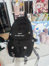 日系韩国ins风大容量书包男女高中学生韩版原宿学院风简约休闲初中生校园背包港风大学生男生双肩包电脑包 黑色+小鸭【关注的店铺带勋章】 实拍图