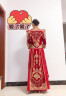 枝己（ZEIMSSMM）秀禾服新娘2025新款丝绒结婚礼服中式婚纱敬酒服古装旗袍婚礼服 丝绒1224 M 实拍图