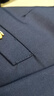 罗蒙 西服男士休闲西装男套装外套修身伴郎新郎结婚商务职业正装衣服 藏青双扣(上衣+裤子+衬衫+领带) L /170【100-115斤】 实拍图