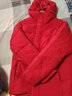 ALPINT MOUNTAIN连帽加厚羽绒服男款保暖衣耐磨外套女防泼水冬季防风御寒 【城际系列】男士红色 M 实拍图