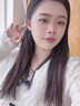 Lnieer黑色方形小耳钉女925银针耳环2025新款精致气质高级感养耳洞耳饰 银色方形耳钉【925银针】 实拍图