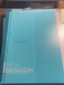 满乐文（MARUMAN） 渐变色 SESSION大容量活页本 活页夹两倍索引页含资料袋 A4·浅蓝 实拍图
