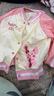 童校生（TONGXIAOSHENG）宝宝外套春秋装幼儿上衣男小童衣服薄婴儿棒球服女童洋气上衣春装 粉色 110cm 实拍图