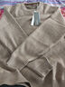 红豆羊毛加绒毛衣男可机洗加绒冬款保暖针织衫男黑色毛衫男太阳绒毛衣 【加绒圆领】K2浅灰咖 4XL 56 【推荐185-200斤】 实拍图