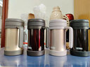 膳魔师（THERMOS）保温杯真空不锈钢把手男女泡茶水杯带茶漏办公带手柄杯子TCMF-501 咖啡色(不锈钢茶漏) 500ml 实拍图
