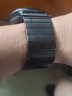 r.r.h 小米手表watch s1/s1pro表带s2不锈钢金属三珠钢xiaomi手表链商务精钢带 WatchS1/ S1pro/S2（黑色）链式精钢 实拍图