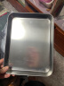 美厨（maxcook）304不锈钢凉皮盘碟子 盘子深方盘长方形餐盘蒸盘26cm MCWA4888 晒单实拍图