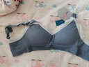 ROVO 哺乳文胸孕妇内衣胸罩怀孕期无钢圈舒适哺乳期喂奶内衣 灰色 S 实拍图