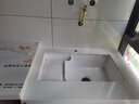 普耐尔（POURNELLE）阳台下盆陶瓷台下洗衣盆台盆洗手带搓板洗衣池洗衣槽 D7442台下洗衣盆（含龙头下水） 实拍图