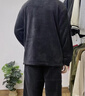 海澜之家【陈哲远同款】睡衣男翻领长毛珊瑚绒抗菌防螨长袖长裤家居服套装 实拍图