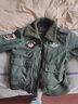 VIP飞行潮牌冬季仿羊羔绒工装外套男飞行员夹克加厚加绒棉衣大码宽松冬装棉服 军绿色 L 实拍图
