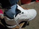 乔丹格兰男鞋36-50秋冬季皮面棉鞋加绒保暖加厚大码46 47 48休闲鞋防水鞋 加绒白色 42 实拍图