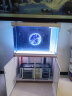 森森（SUNSUN）鱼缸水族箱含鱼缸过滤器灯大型金鱼缸 珍珠白 时尚款1米长34.6cm宽底滤 带棉+滤材 实拍图