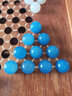 御圣 跳棋玻璃珠跳跳棋大号儿童益智早教启蒙游戏棋成人学生儿童礼物 正方形跳棋盘+【玛瑙珠套装】 实拍图