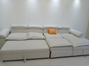 卡米盾 奶油风沙发床小户型客厅贵妃转角多功能两用可折叠科技布 3.6米双人+单人+贵妃+脚踏 海绵款 实拍图