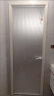 斯罗克中窄边框卫生间门洗手间平开门厕所门钛镁铝合金双层中空钢化玻璃门浴室厨卫门洗澡间门单包双包漆花款 肌肤黑 1.0型材-单包 实拍图