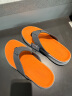 斯凯奇（Skechers）沙滩鞋子男鞋耐磨缓震舒适夏季拖鞋休闲人字拖鞋229035 灰色/橘色/GYOR 42.5 晒单实拍图