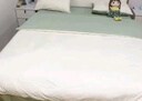 雅鹿纯色水洗棉床上四件套母婴级双层纱双人被套单人可裸睡床单三件套 白+豆绿【舒适贴肤 适合裸睡】 1.8m 床单款 四件套-被套200*230cm 实拍图