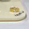 中国黄金（CHINA GOLD）足金四叶草黄金耳钉花朵爱心弯钩养耳洞耳饰双十一生日礼物送女友 【今/次日达】四叶草耳钉 约1.3g 实拍图