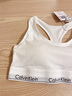 Calvin Klein内衣【明星同款摩登引力带】女士ck无钢圈轻运动背心文胸F3785AD 100-月光白 M 推荐70B-85A 实拍图