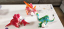 哥士尼可爱恐龙玩具软胶模型霸王龙腕男孩女孩儿童宝宝礼物六一61儿童节 恐龙母子3套组合装 （推荐） 实拍图