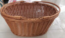 莱枢汇户外野餐篮子仿藤编织手提篮露营便携收纳筐购物篮水果篮拍照花篮 编织篮【加大号35*26*16cm】 实拍图