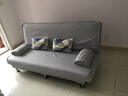 徽月 多功能折叠沙发床两用简易三人位小户型客厅租房家具懒人沙发 烟灰麻布 【海绵款】升级1.8米长1.2宽2扶手2腰枕 实拍图