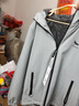 红蜻蜓（RED DRAGONFLY）夹克男商务休闲时尚简约百搭宽松舒适连帽上衣外套 灰色B加绒 XL 实拍图