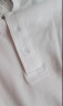 让的熊梦特娇冰丝polo打底衫男士短袖t恤2024夏季休闲简约商务翻领上衣 白色 165/80A 晒单实拍图