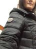 杰奥轻薄羽绒服女短款90白鹅绒连帽春秋季外套女薄羽绒服1312206 100#黑色 S (160) 实拍图