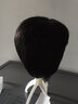 卡琦诺假发男短发真发中老年男士发套直发全真人发丝寸发生物头皮补发片 1黑色 【递针顶心】 短发 可调节 实拍图